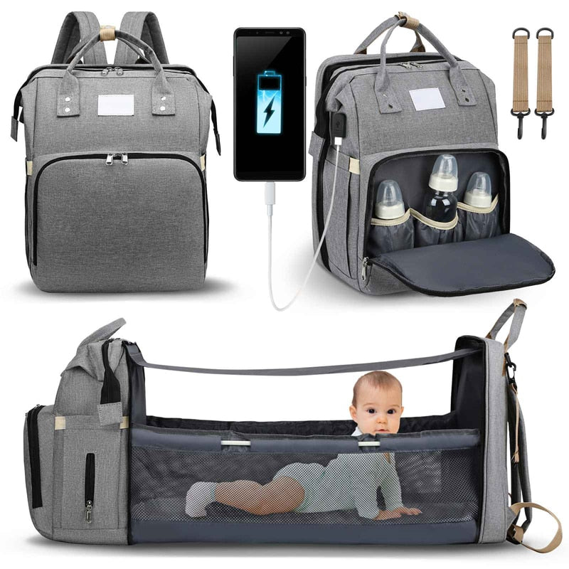 Sac à langer portatif | Berceau de voyage BabyNappy™ - Univers bb