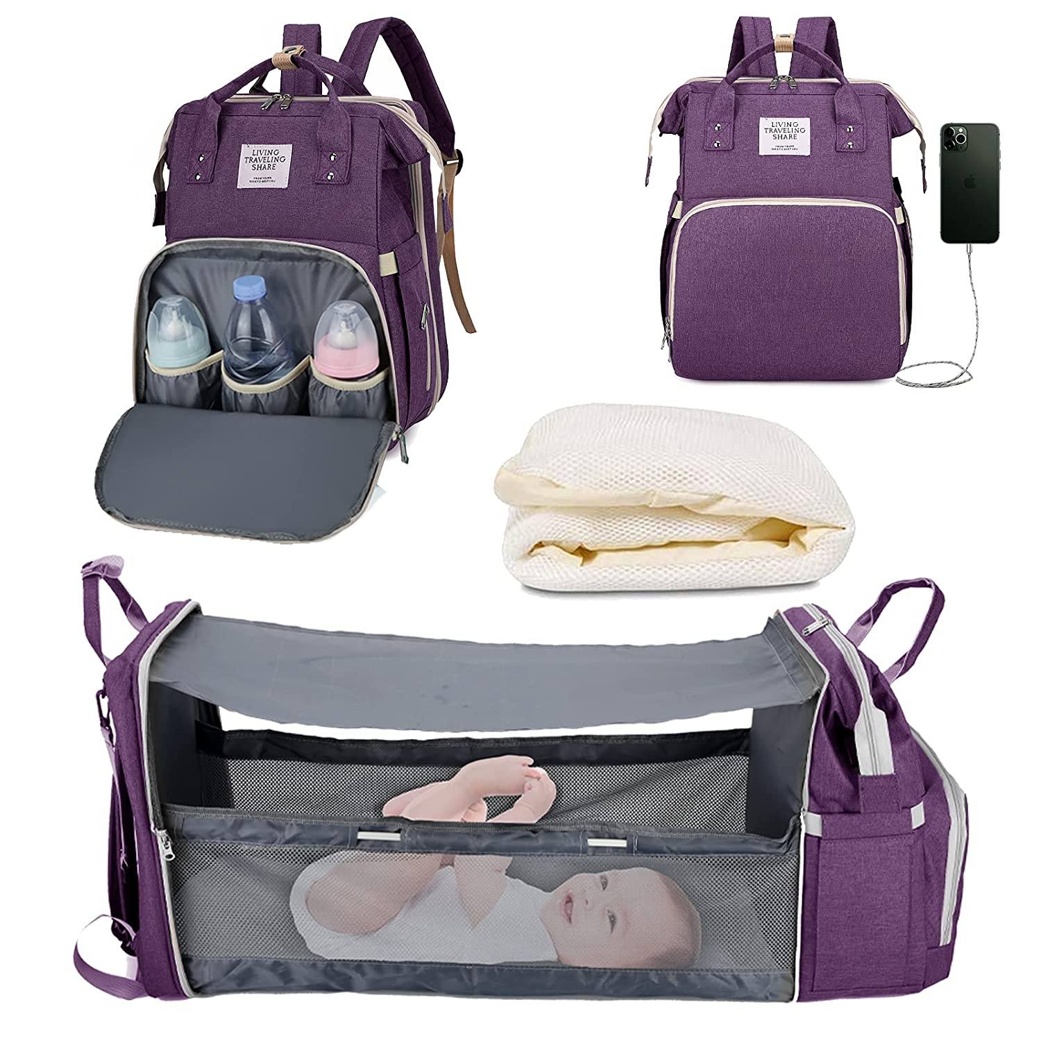 Sac à langer portatif | Berceau de voyage BabyNappy™ - Univers bb